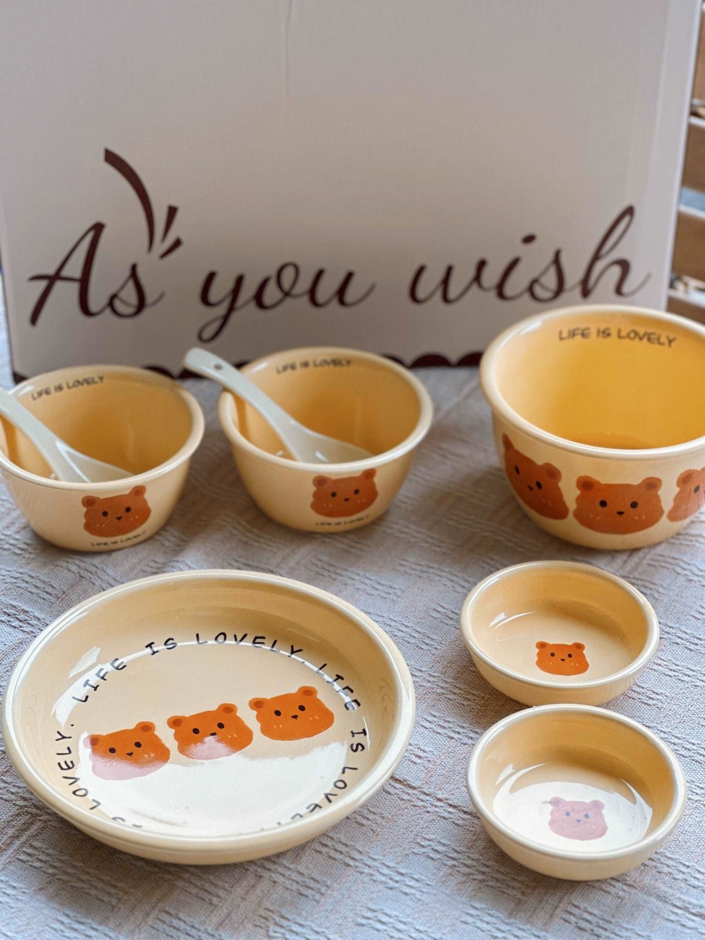 Cute Bear Dinner SetPorcelain / Ceramic