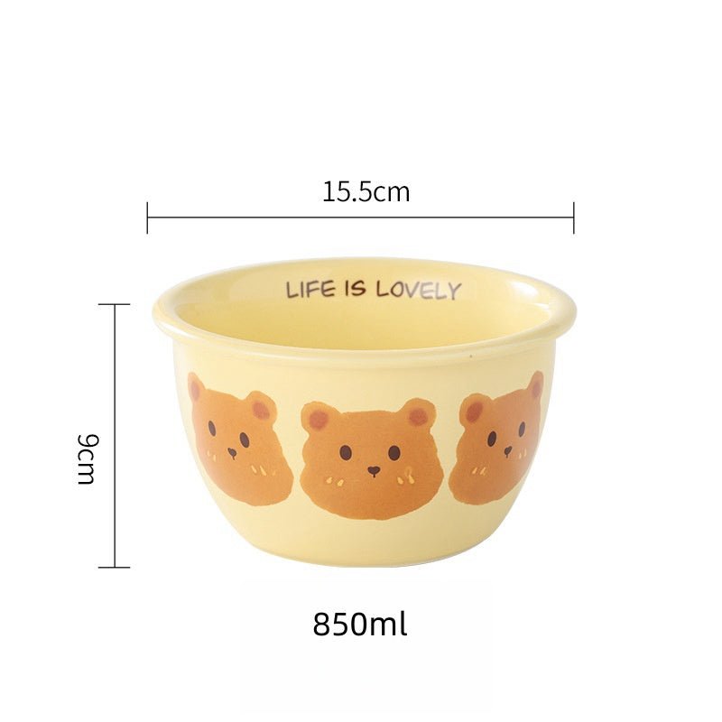 Cute Bear Dinner SetPorcelain / Ceramic