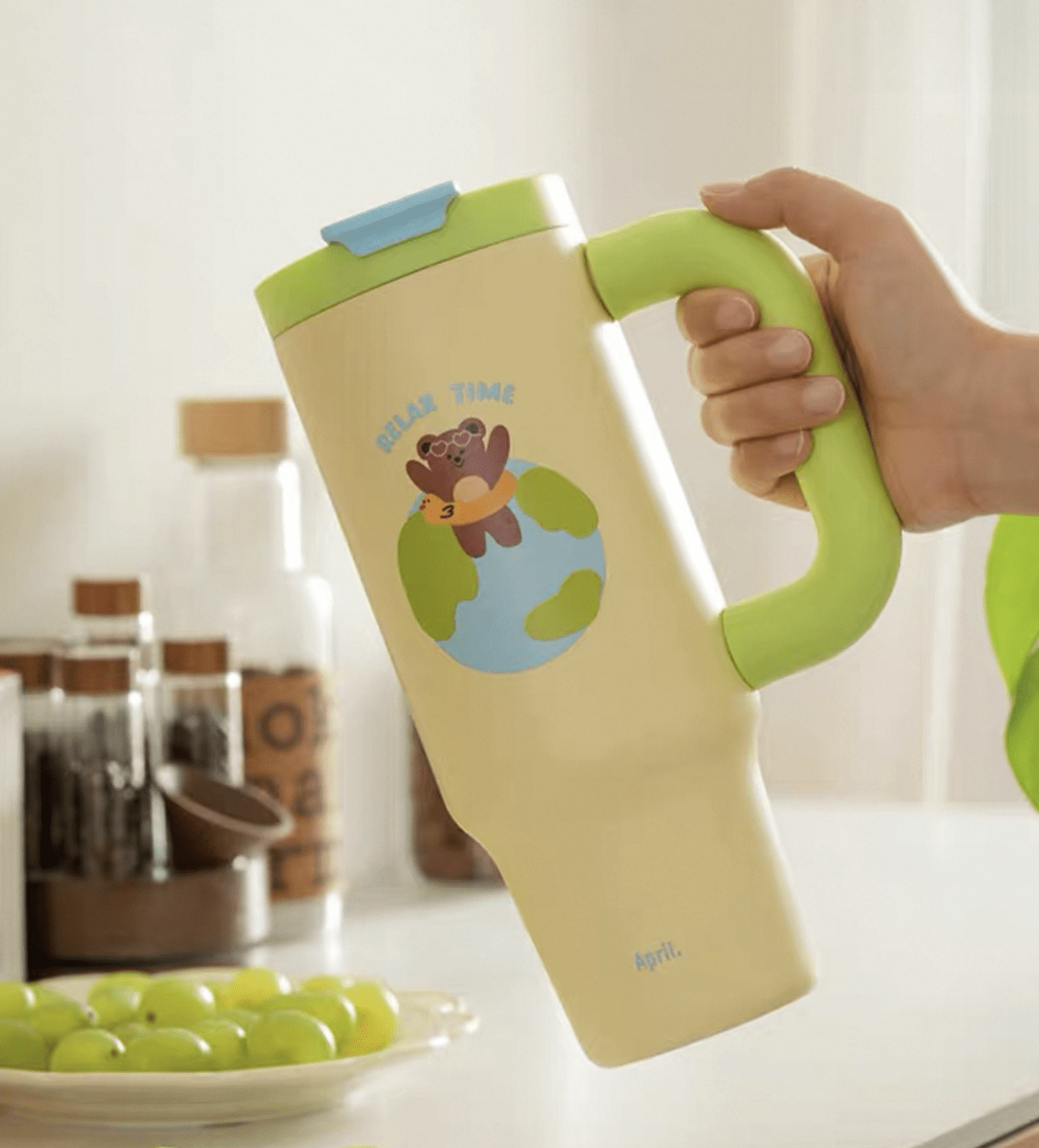 Earth Bear Giant Insulated BottleStainless Steel