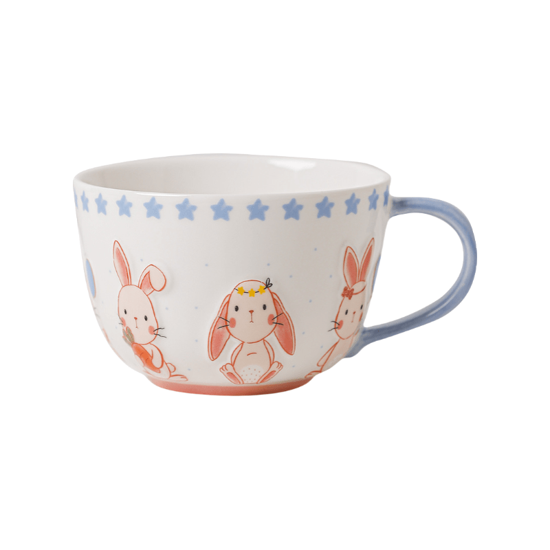 Embossed Glaze Bunny CupPorcelain / Ceramic