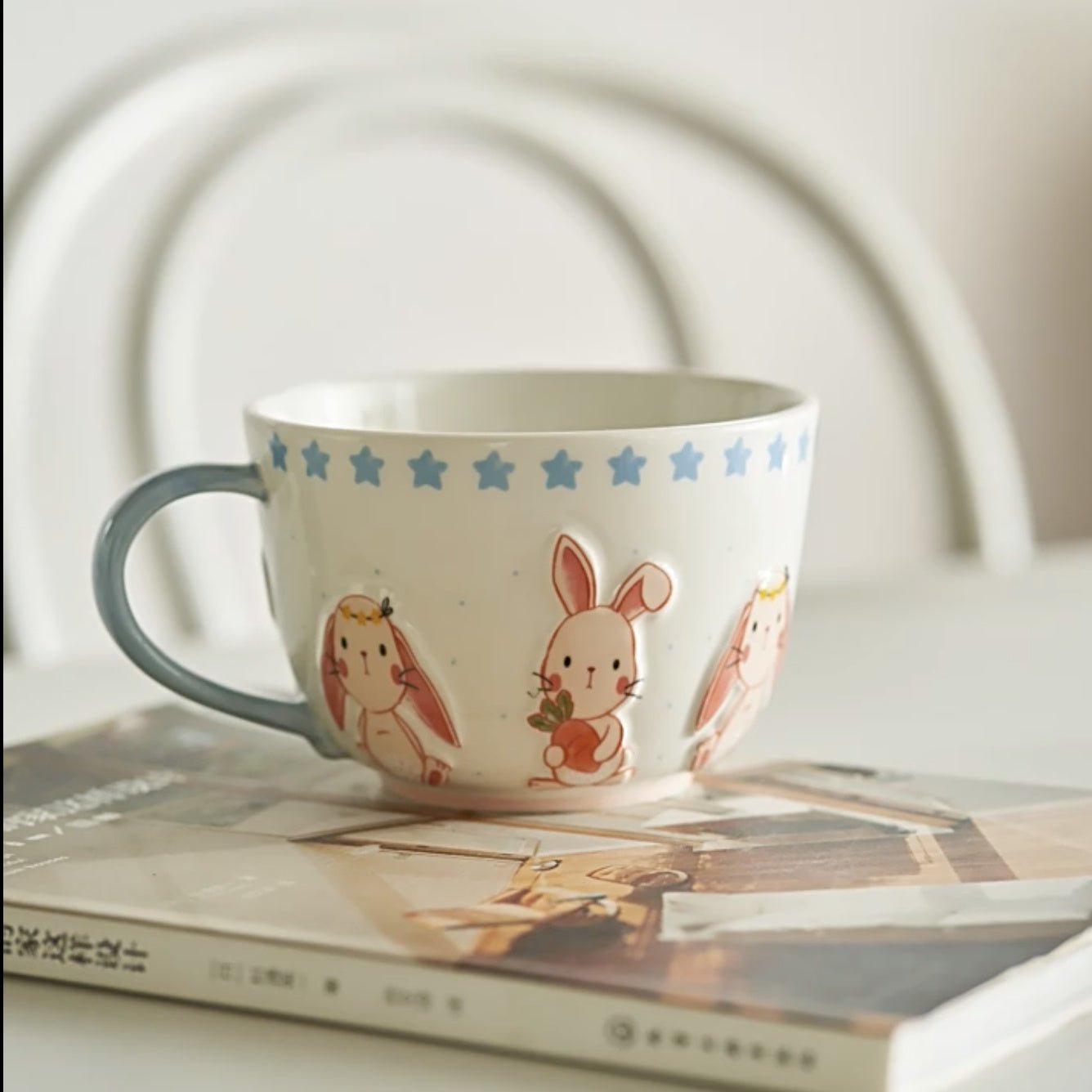 Embossed Glaze Bunny CupPorcelain / Ceramic