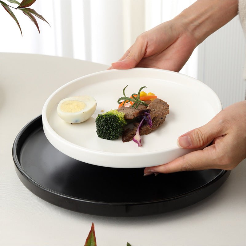 Flat Round PlatePorcelain / Ceramic