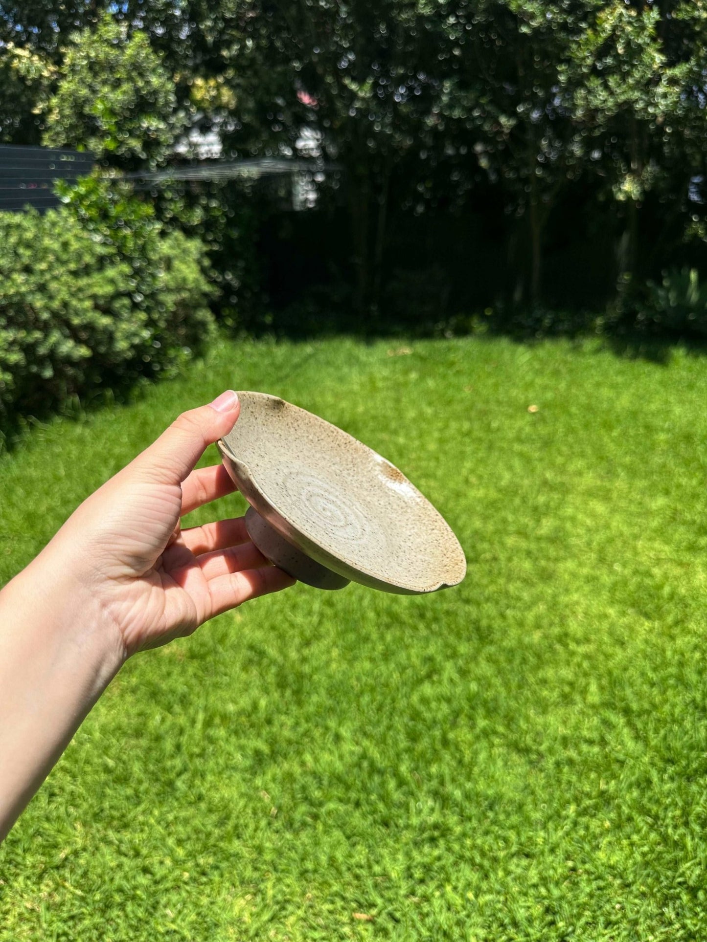 Flower Shaped Snack/Desert Serving BowlCoarse Pottery