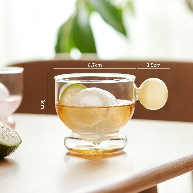 Innovative cup with handleGlass