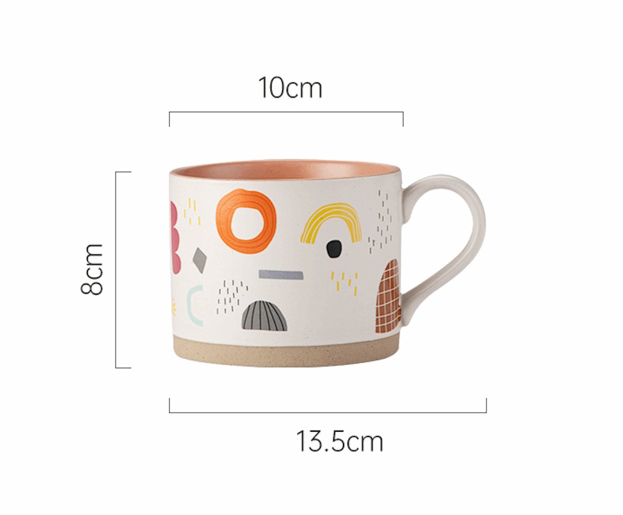 Japanese - Style Coarse Pottery MugCoarse Pottery