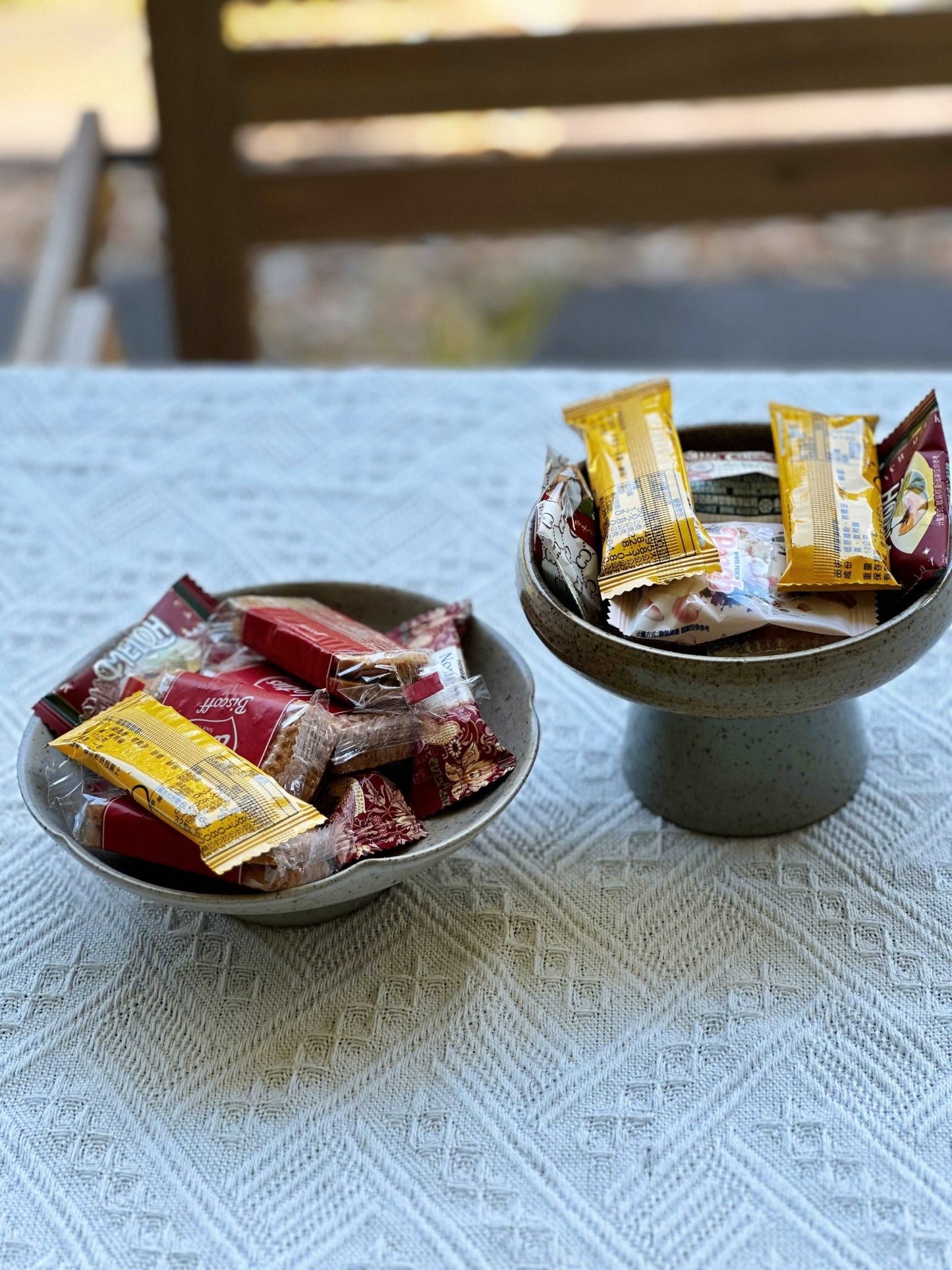 Tall Snack/ Desert Serving BowlCoarse Pottery
