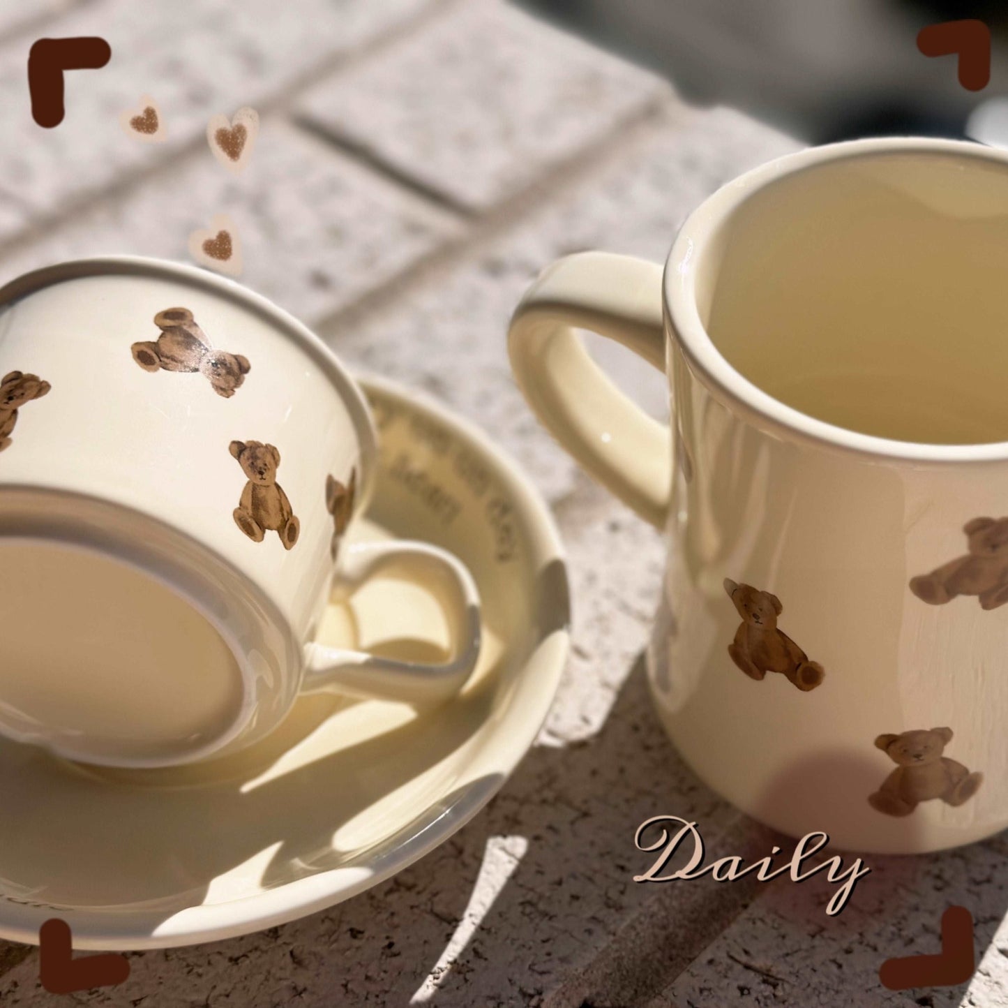 Teddy Bear MugPorcelain / Ceramic