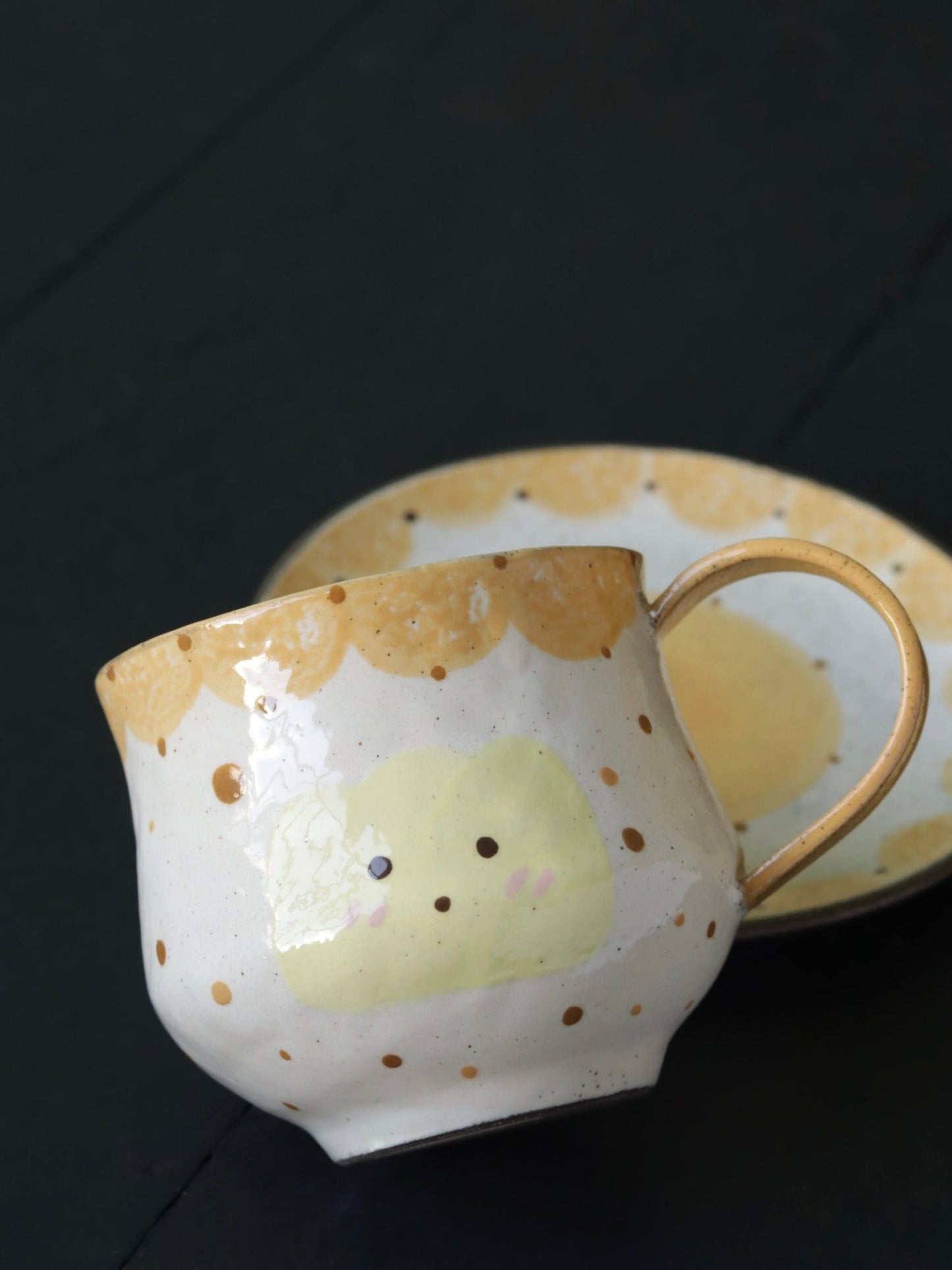 Whimsy Expressions Cup & SaucerCoarse Pottery