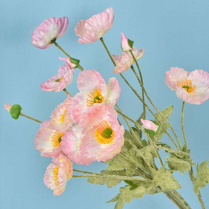 Artificial Floral Poppy in FourArtificial Floral