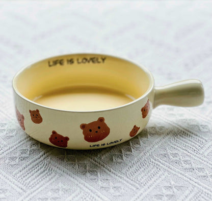 Bear Single Portion BowlPorcelain / Ceramic