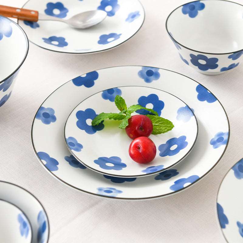 Blue Flower Plate – Bluewhite