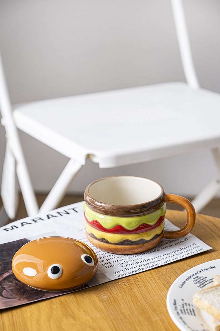 Cute Burger MugPorcelain / Ceramic