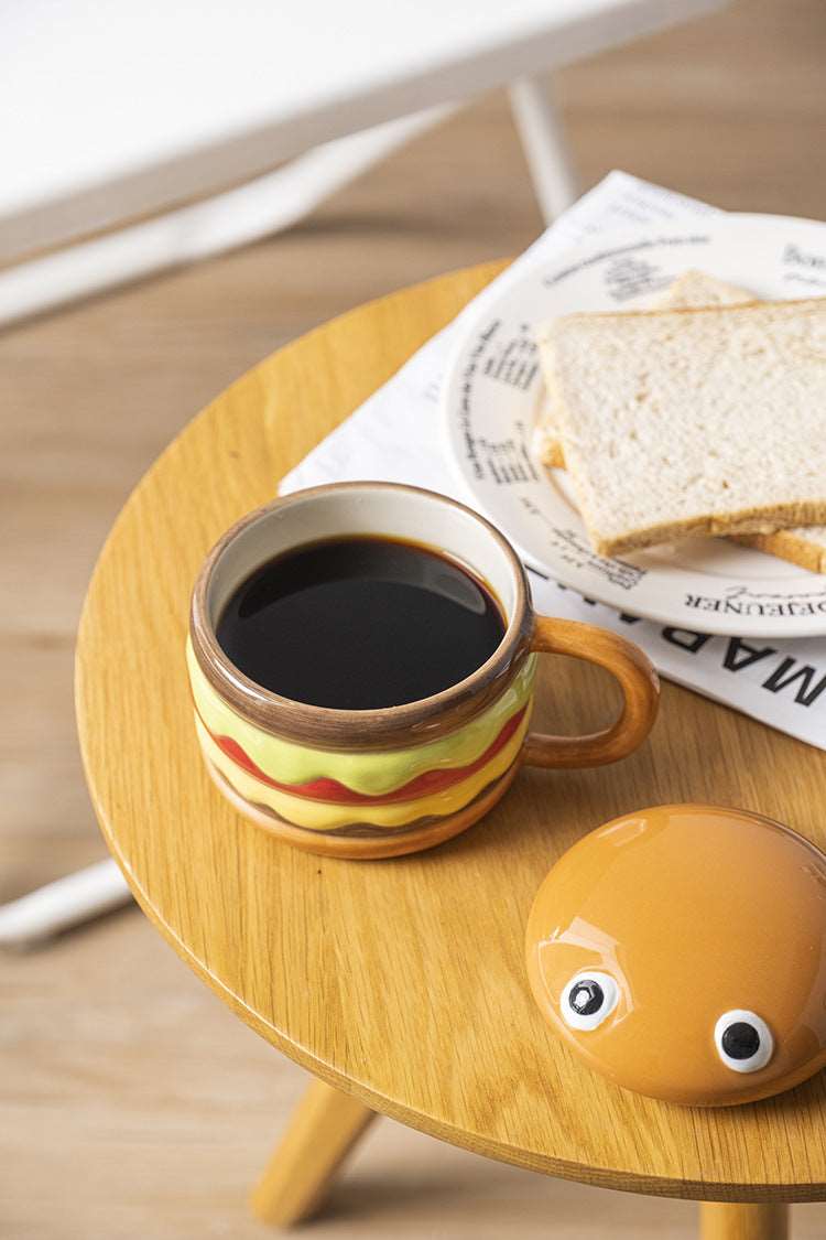 Cute Burger MugPorcelain / Ceramic