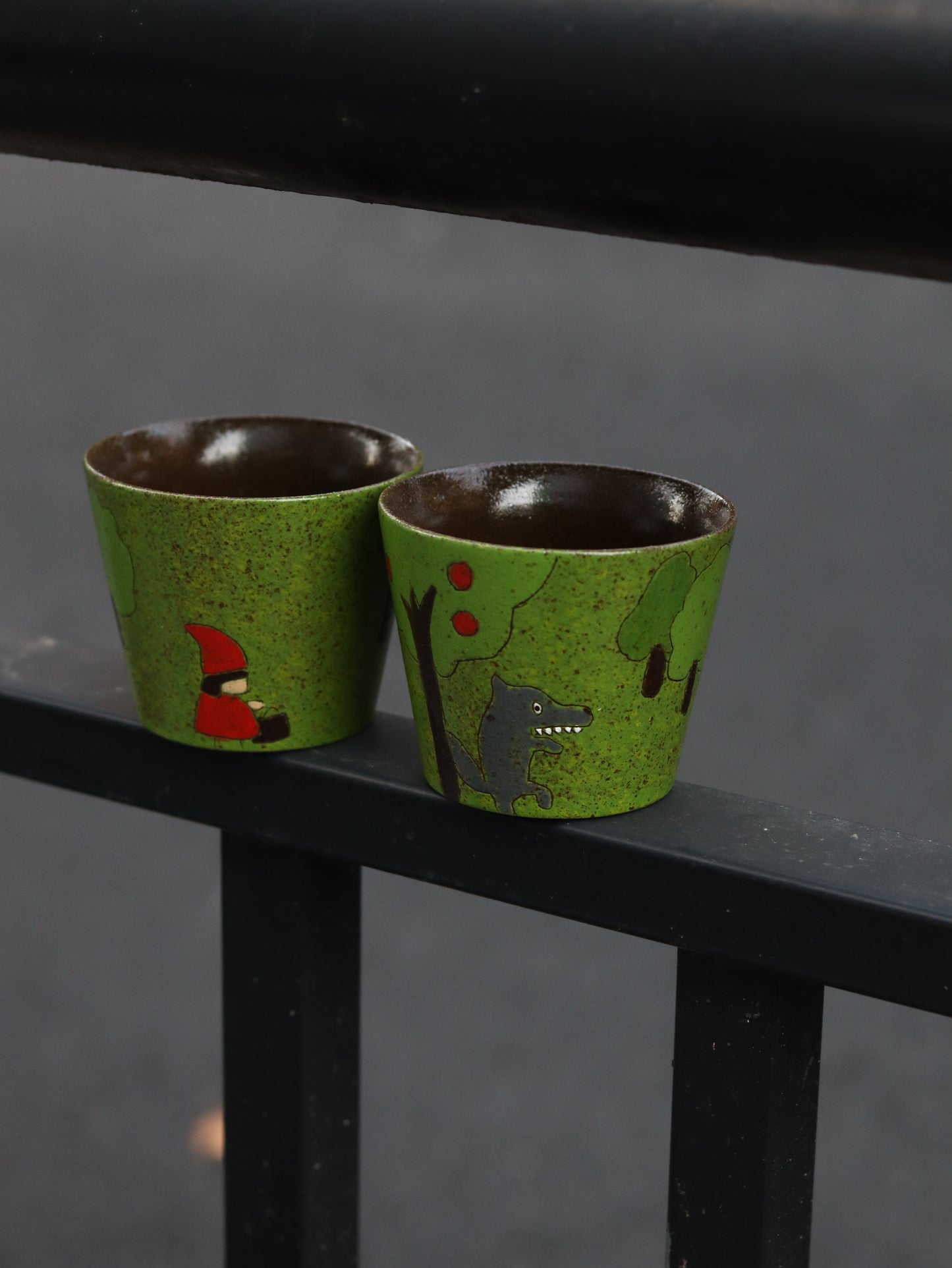 Woodland Tale ceramic mug with coffee