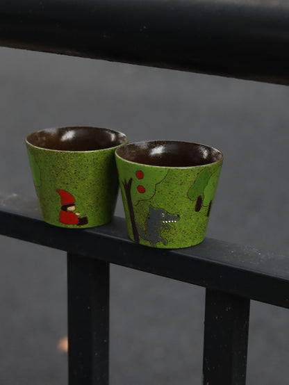 Woodland Tale ceramic mug with coffee