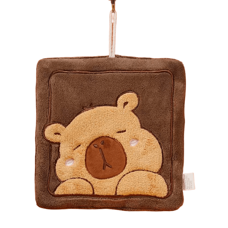 Capybara Hand Towelcoral fleece