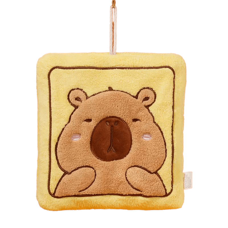 Capybara Hand Towelcoral fleece