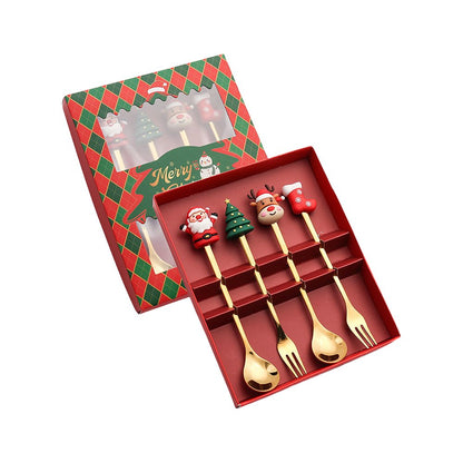 Christmas cutlery set for FourStainless Steel