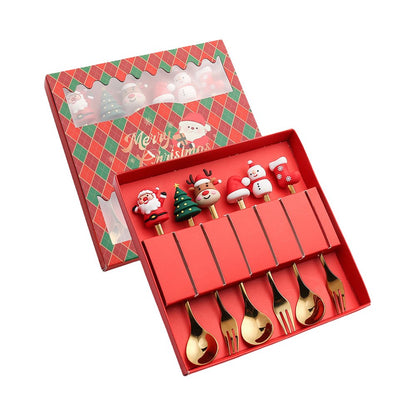 Christmas cutlery set for SixStainless Steel