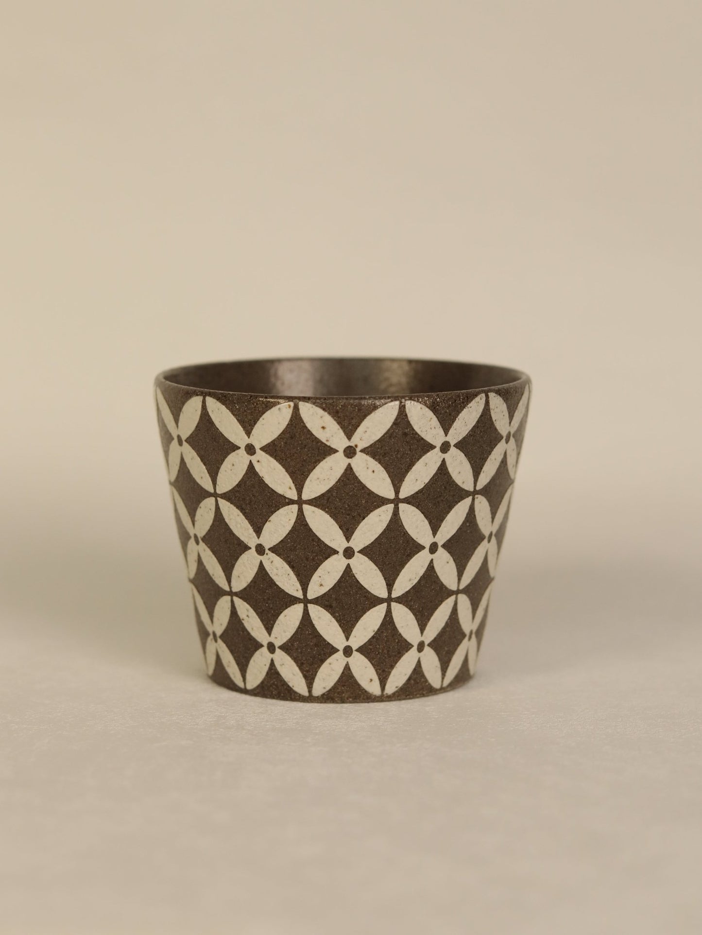 Copper-Line Floral Geometry CupCoarse Pottery