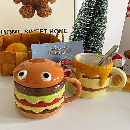 Cute Burger MugPorcelain / Ceramic