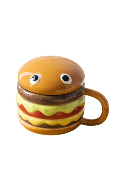 Cute Burger MugPorcelain / Ceramic