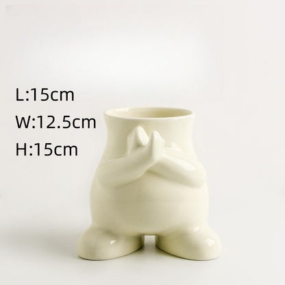 Cute Gesture VasePorcelain / Ceramic