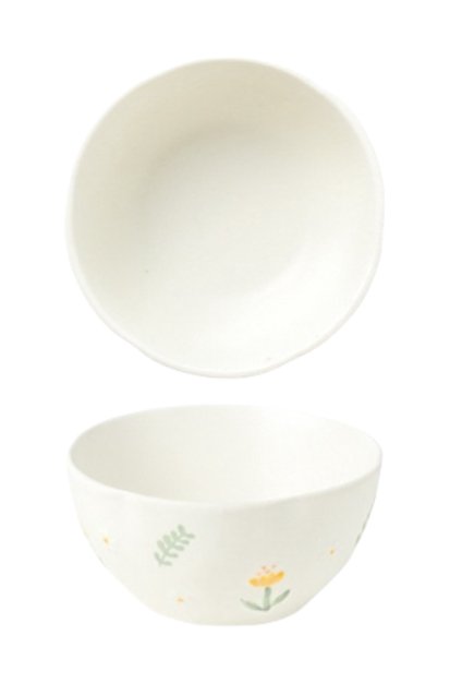 Daisy Embossment BowlPorcelain / Ceramic