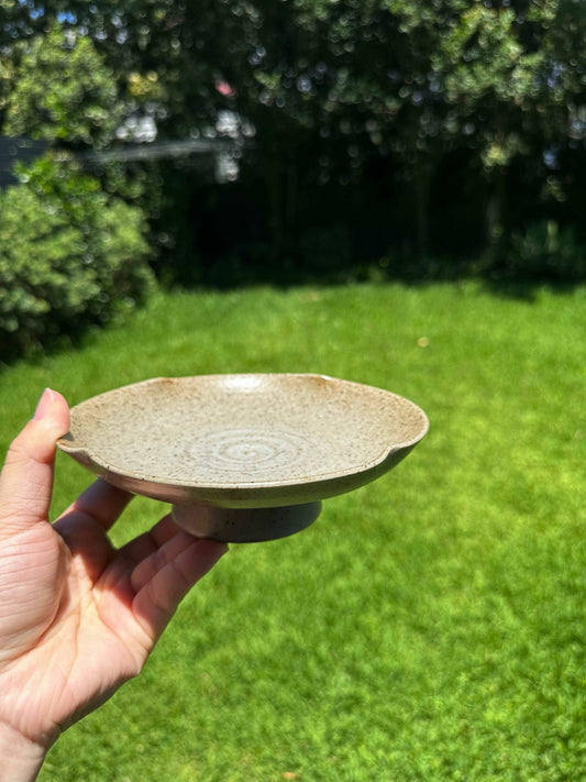 Flower Shaped Snack/Desert Serving BowlCoarse Pottery