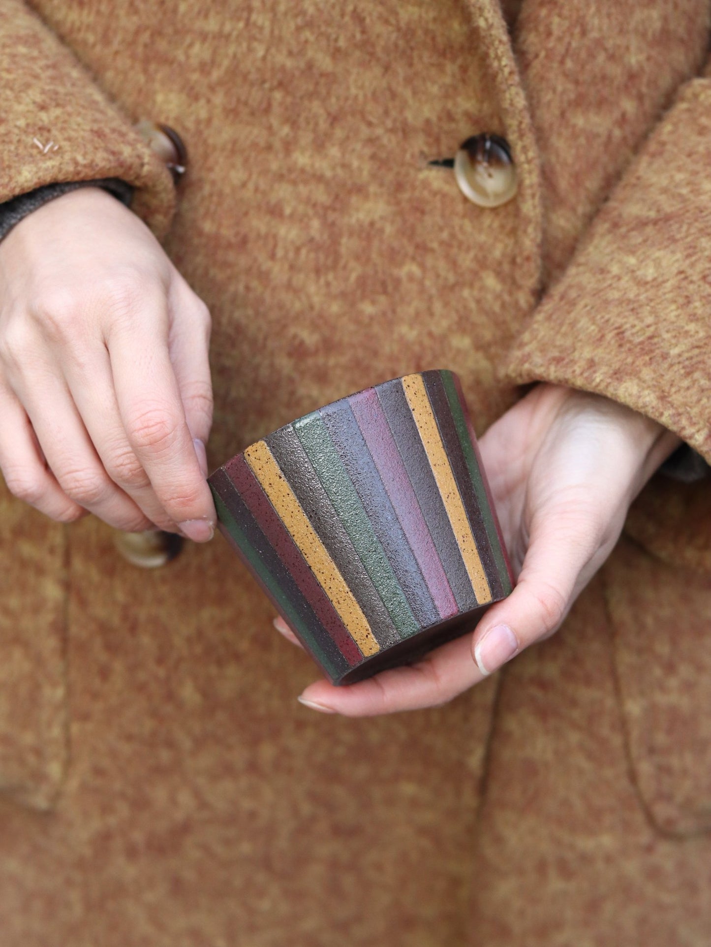 Forest Stripe Artisan MugCoarse Pottery