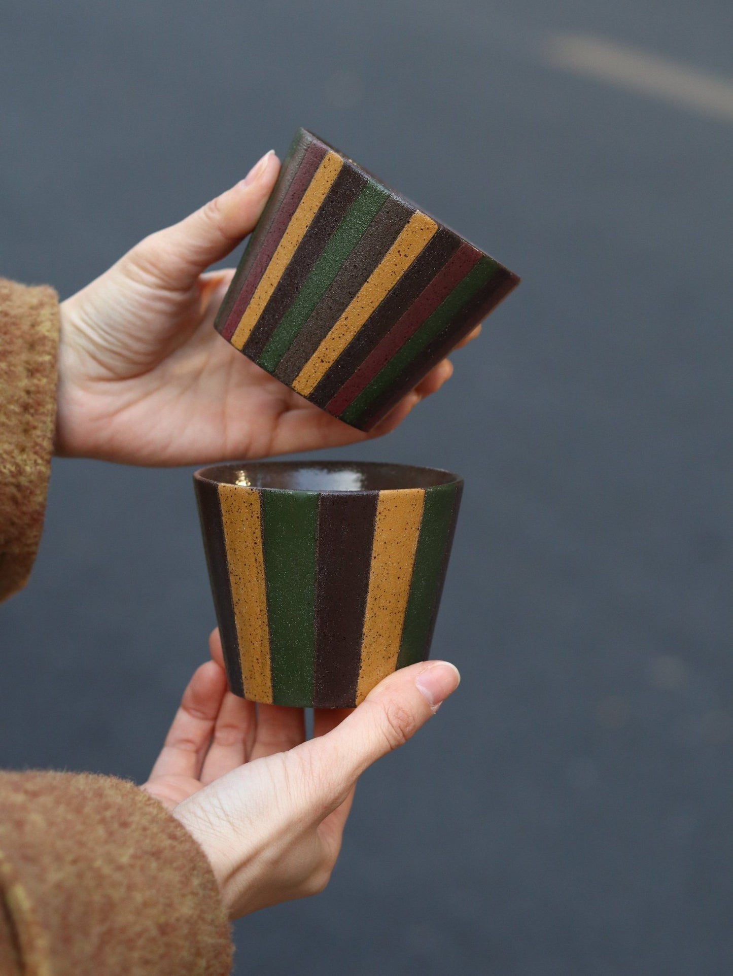 Forest Stripe Artisan MugCoarse Pottery