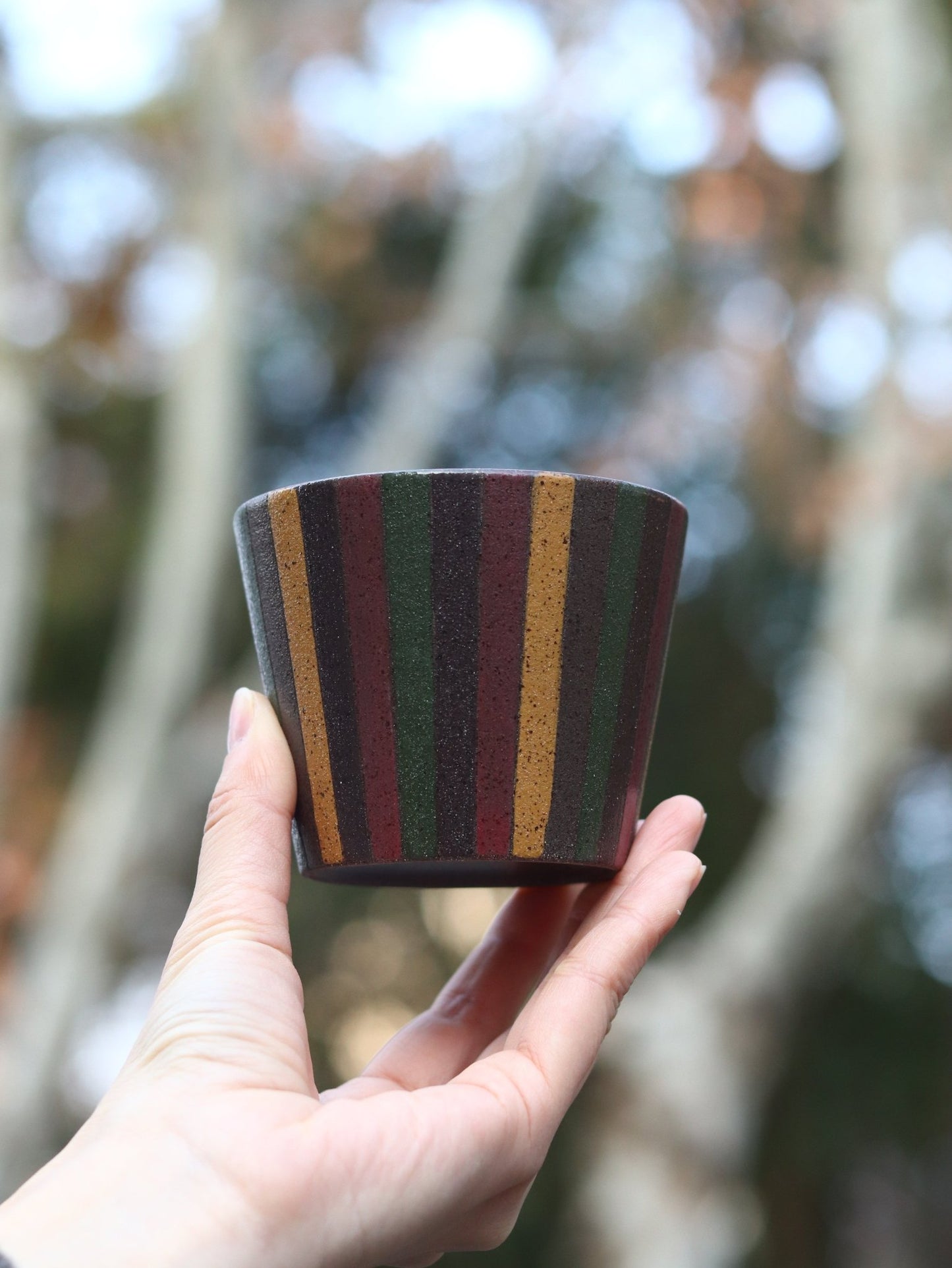 Forest Stripe Artisan MugCoarse Pottery