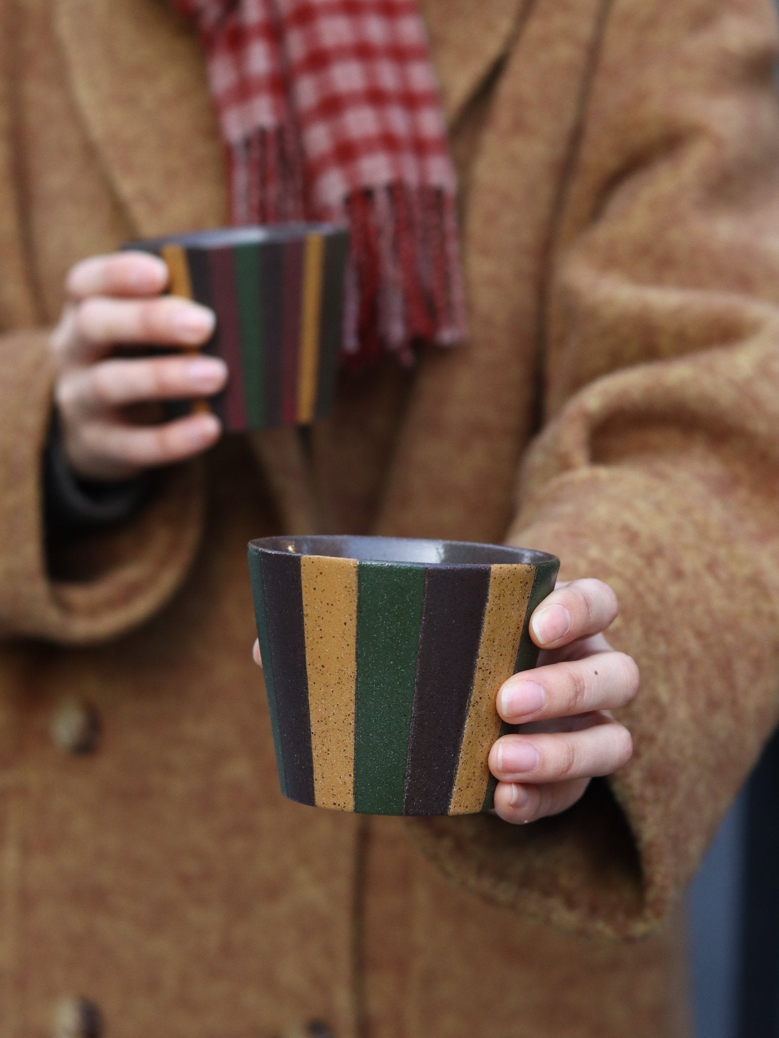 Forest Stripe Artisan MugCoarse Pottery