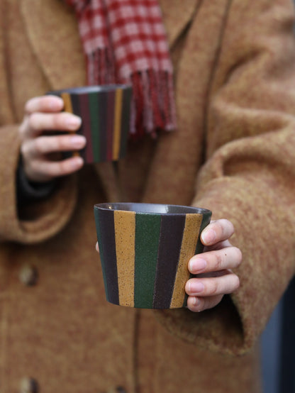 Forest Stripe Artisan MugCoarse Pottery