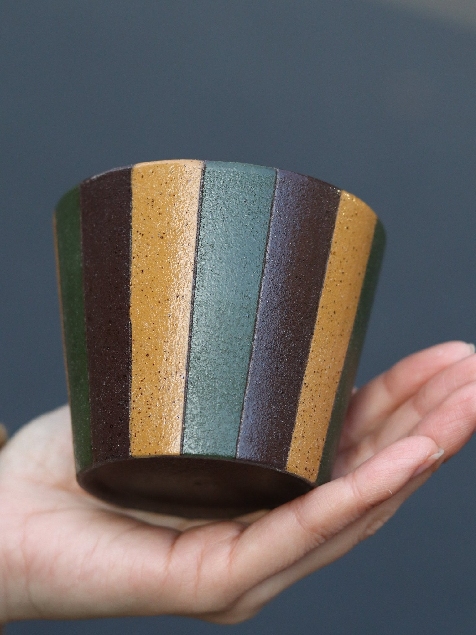 Forest Stripe Artisan MugCoarse Pottery