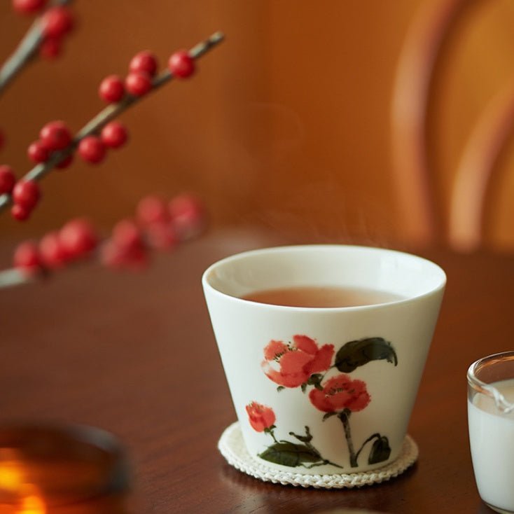 Hand - painted Pig Nose Ceramic Mug