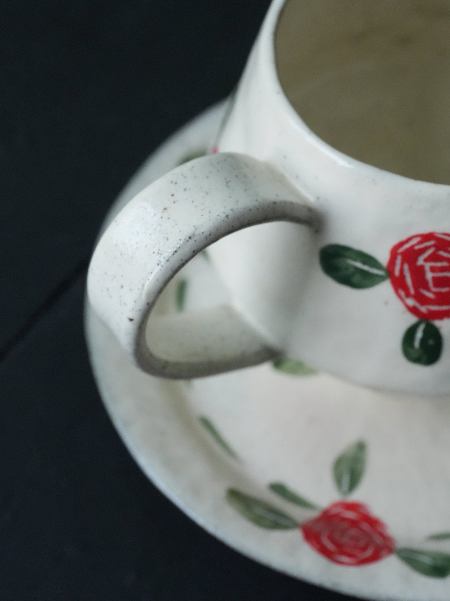 Handcrafted Blossom Cup & PlatePorcelain / Ceramic