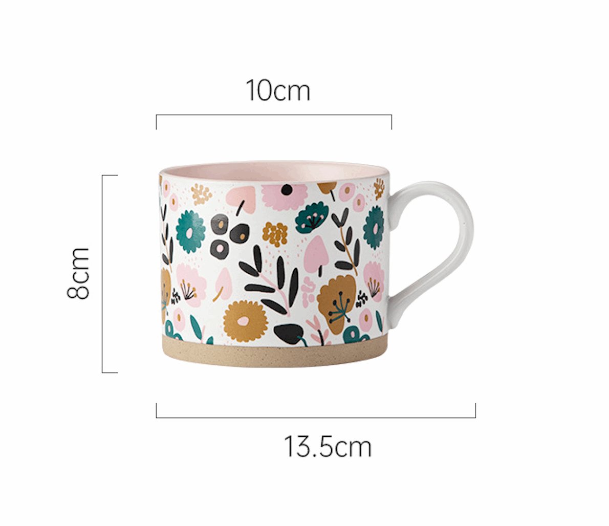 Japanese - Style Coarse Pottery MugCoarse Pottery