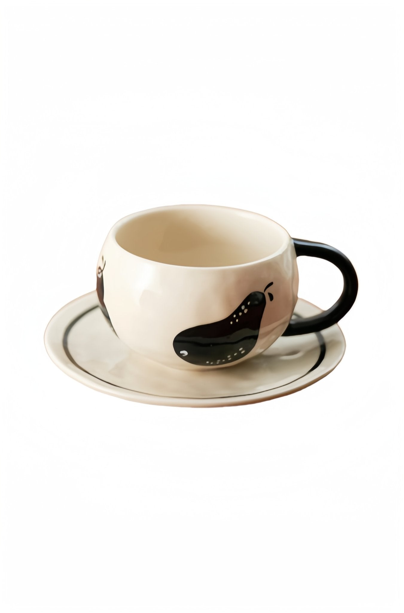 Pear Mug and Saucer SetPorcelain / Ceramic