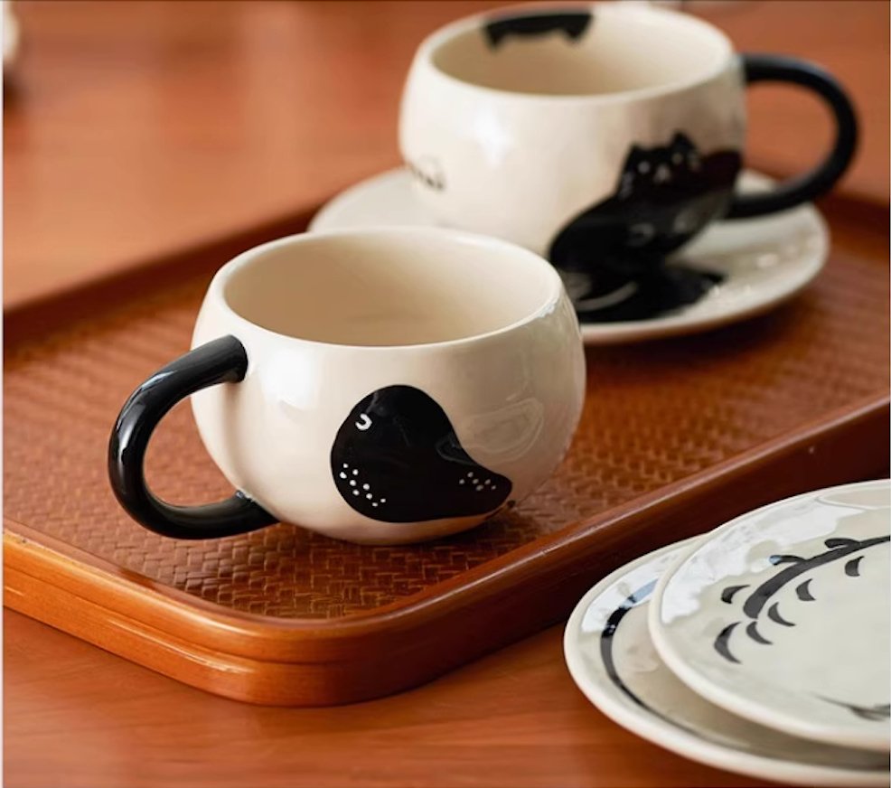 Pear Mug and Saucer SetPorcelain / Ceramic