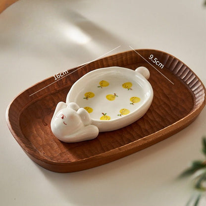 Rabbit PlatePorcelain / Ceramic