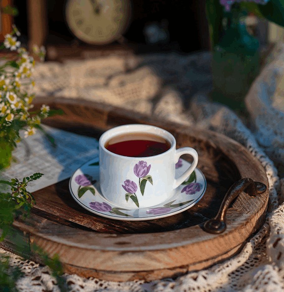 Tulip Mug - PurplePorcelain / Ceramic